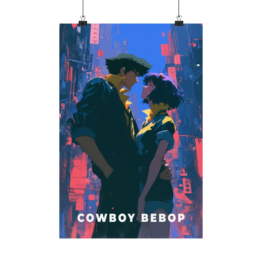 Cowboy Bebop Spike and Faye Anime Poster