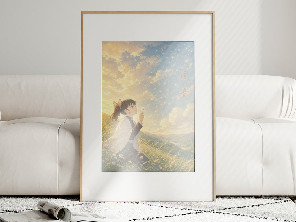 Demon Slayer Kanao Dandelion Miyazaki Wind Anime Poster