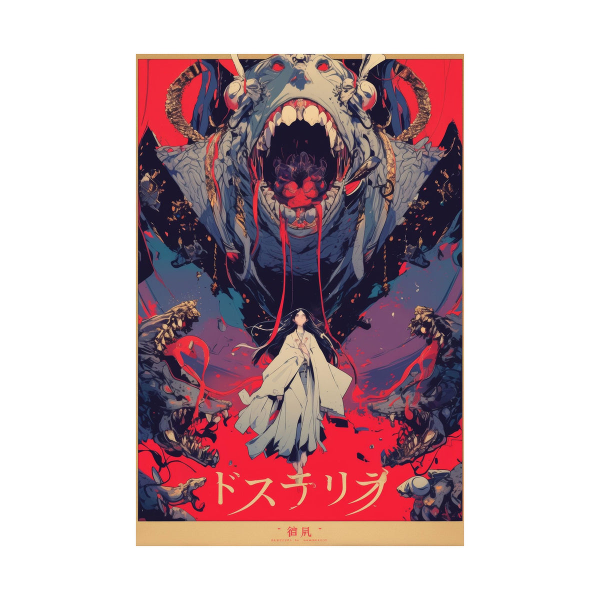 Gluttony - Woman Monster Anime Poster
