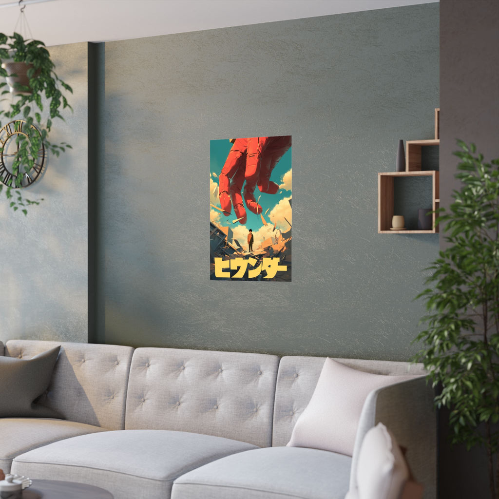 Mercy Jihi - Robot Hand Boy Anime Poster
