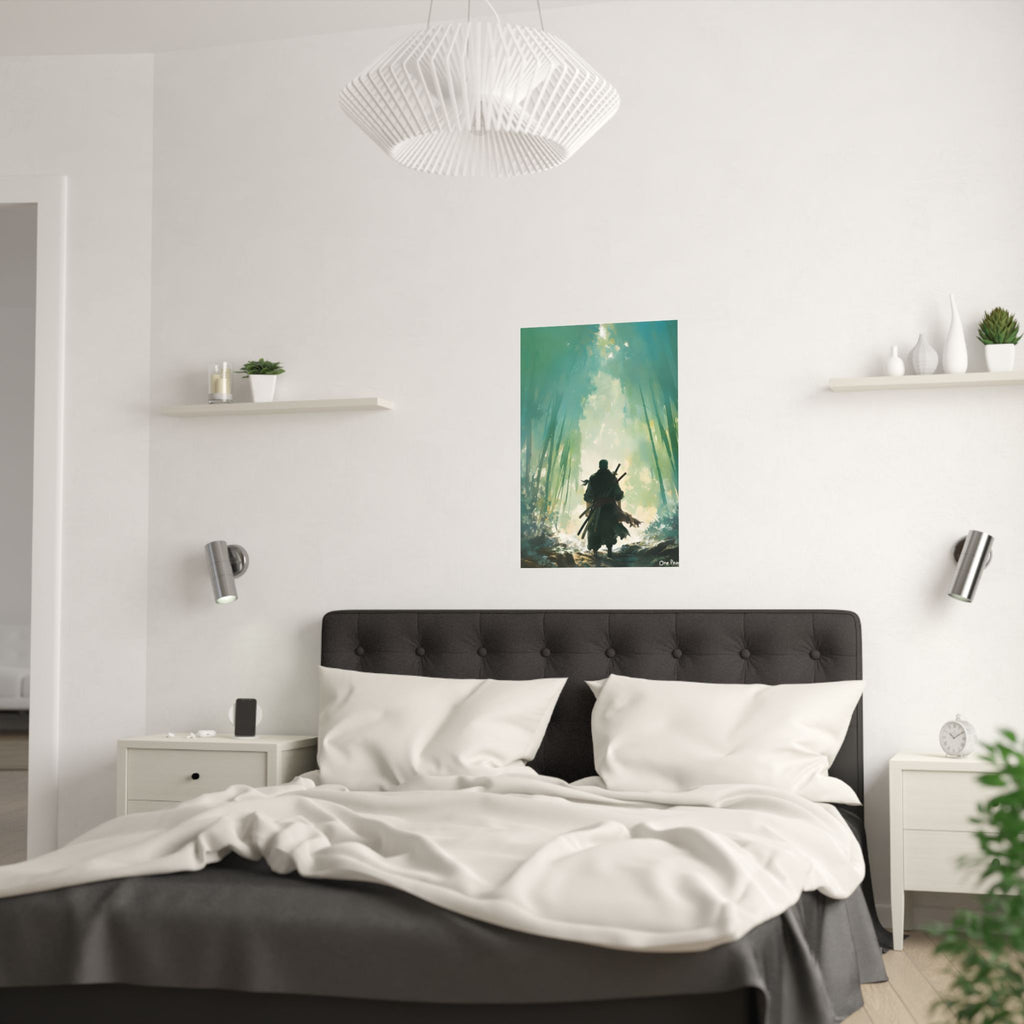One Piece Roronoa Zoro Forest Anime Poster