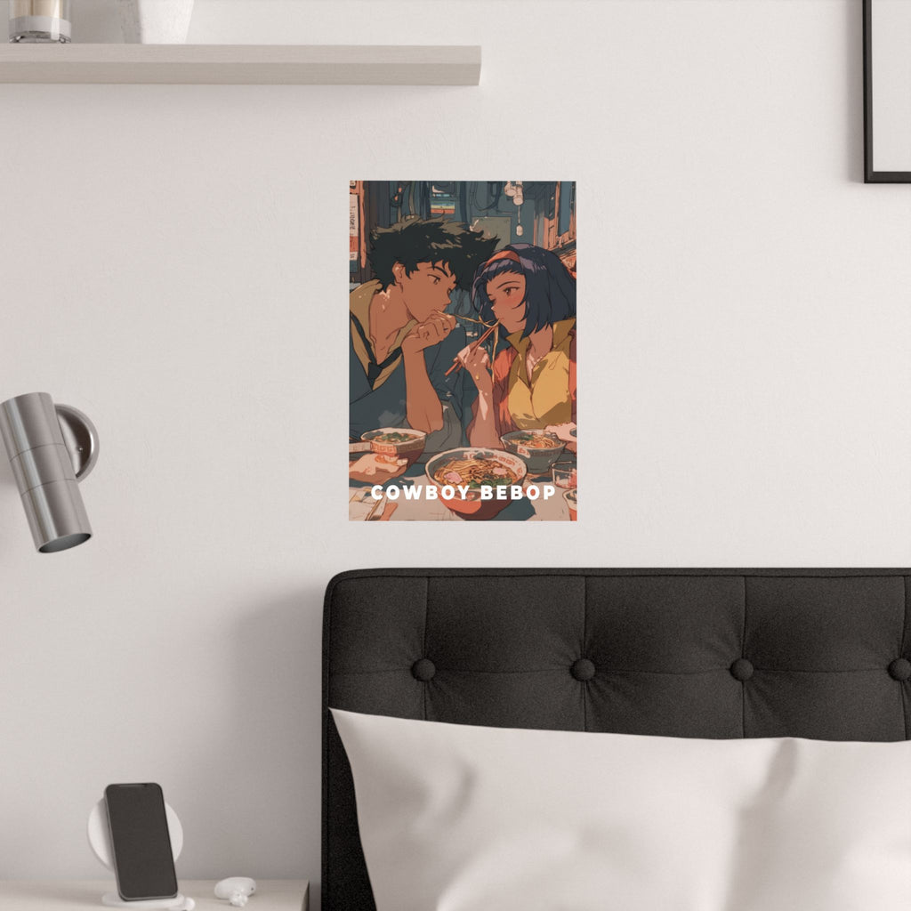 Cowboy Bebop Cowboybebop Spike and Faye Ramen Anime Poster