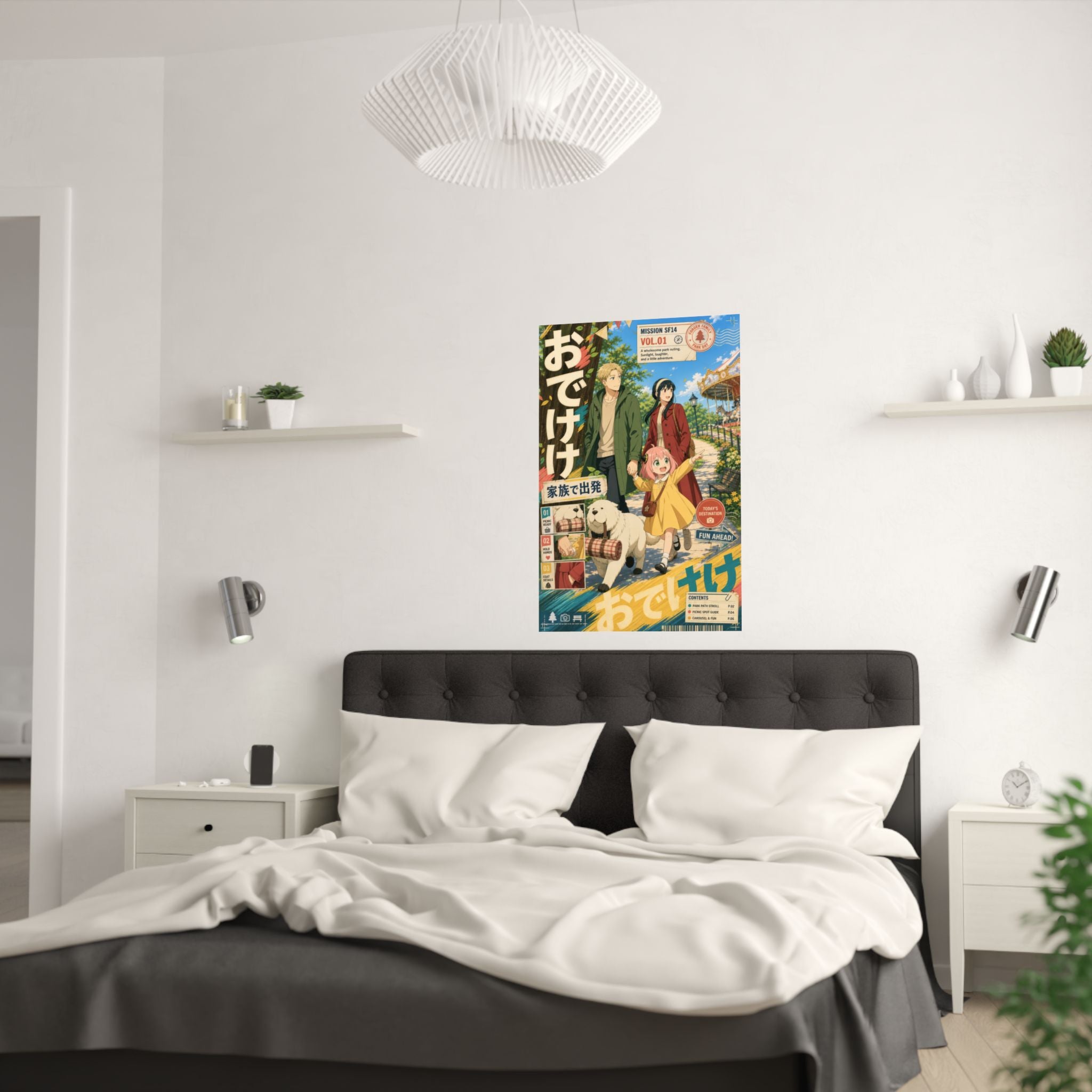 Forger Spy x Family Anime Poster Family Park Odekeke Colorful Travel Poster