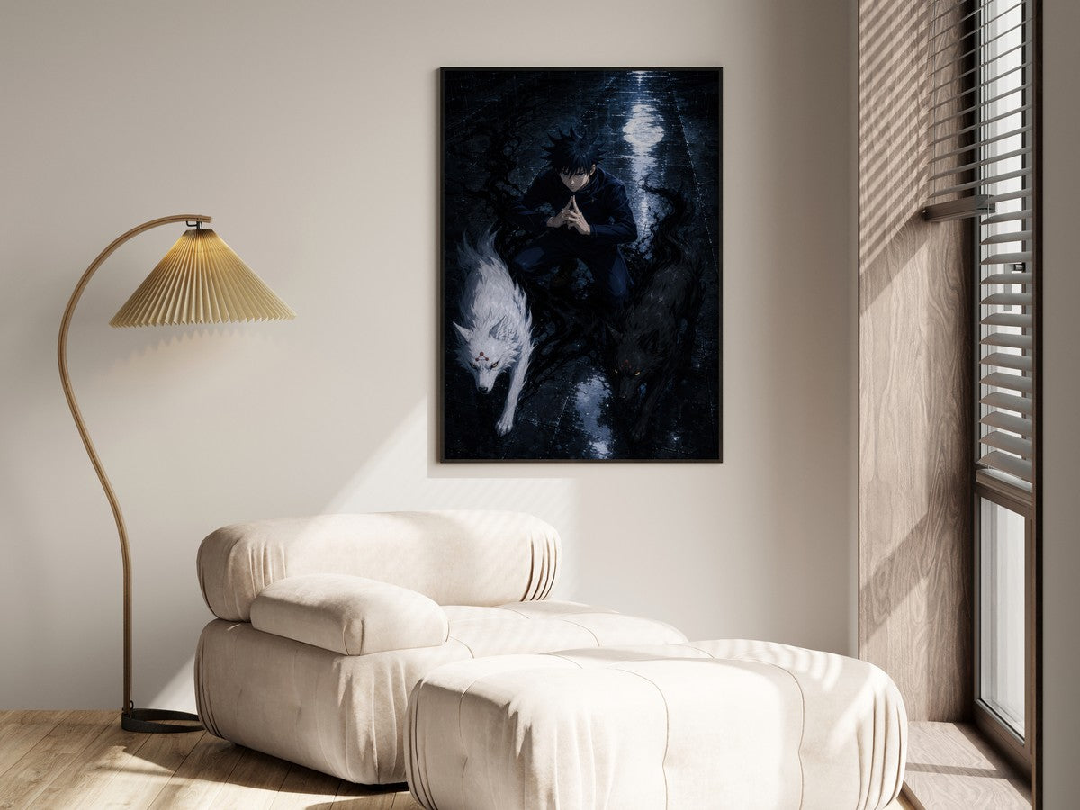 Jjk Megumi-Divine-Dogs Shadow-Architecture Gpt-Image-2 Pixazo Medium Art-V01 Ani