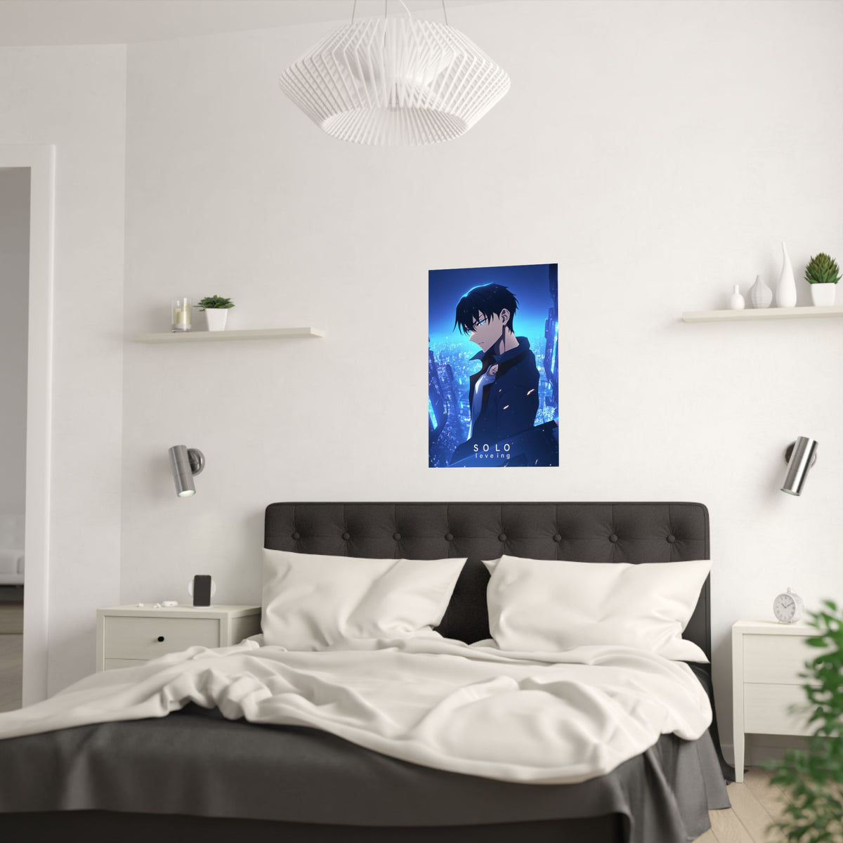 Solo Leveling Jinwoo City Anime Poster