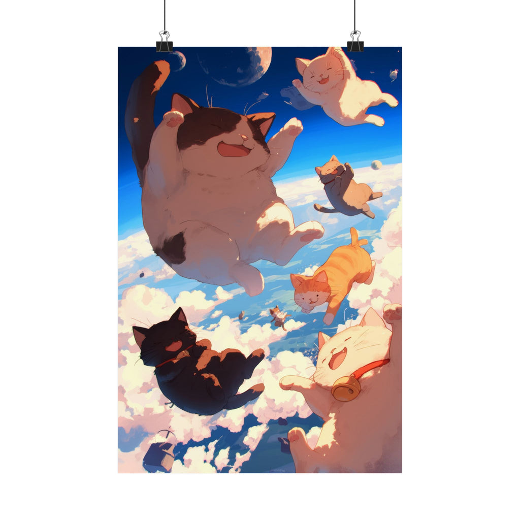 Original Fall 8 Times, Get up 9 Anime Poster