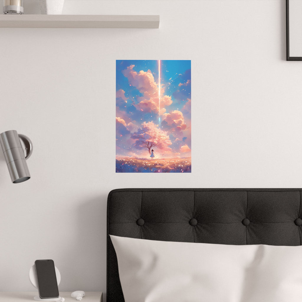 Beauty Cherry Blossom Anime Poster