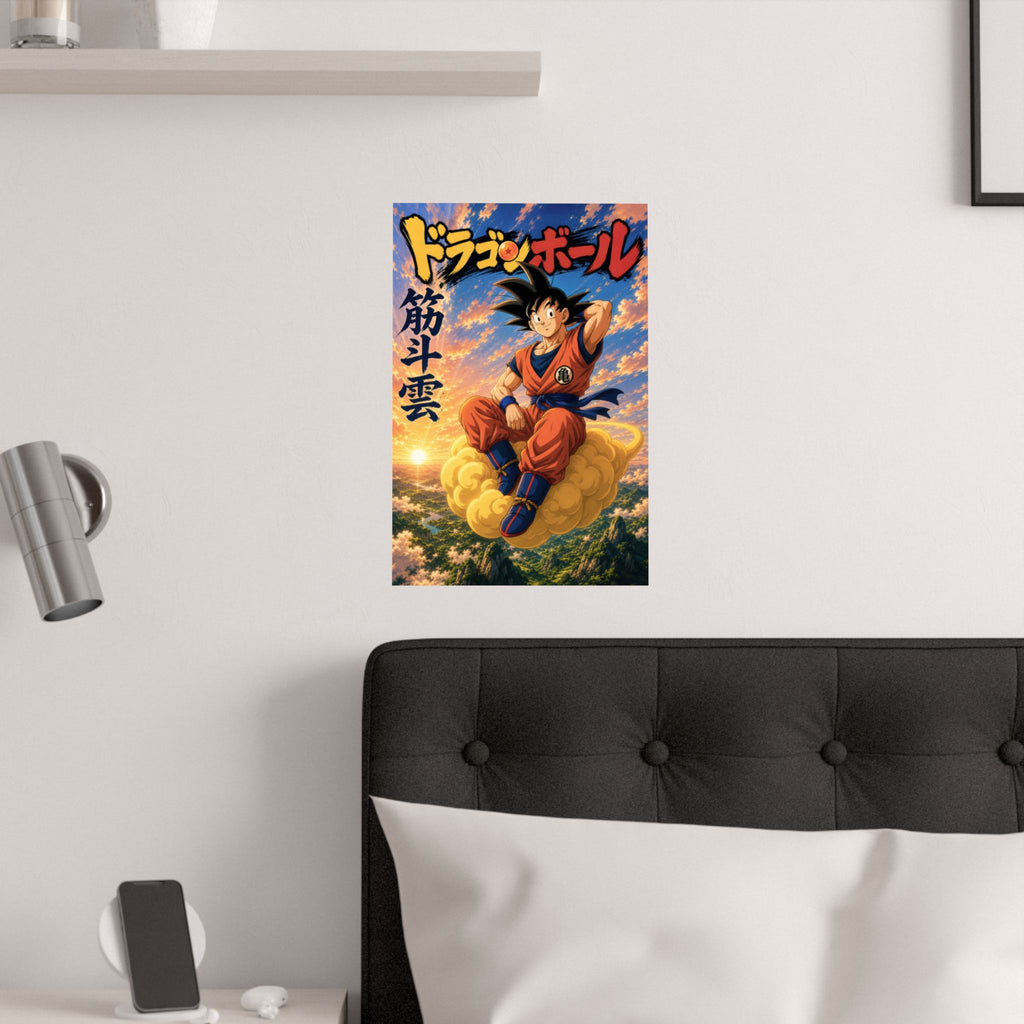 Dragon Ball Db02 Goku Nimbus Training Anime Poster