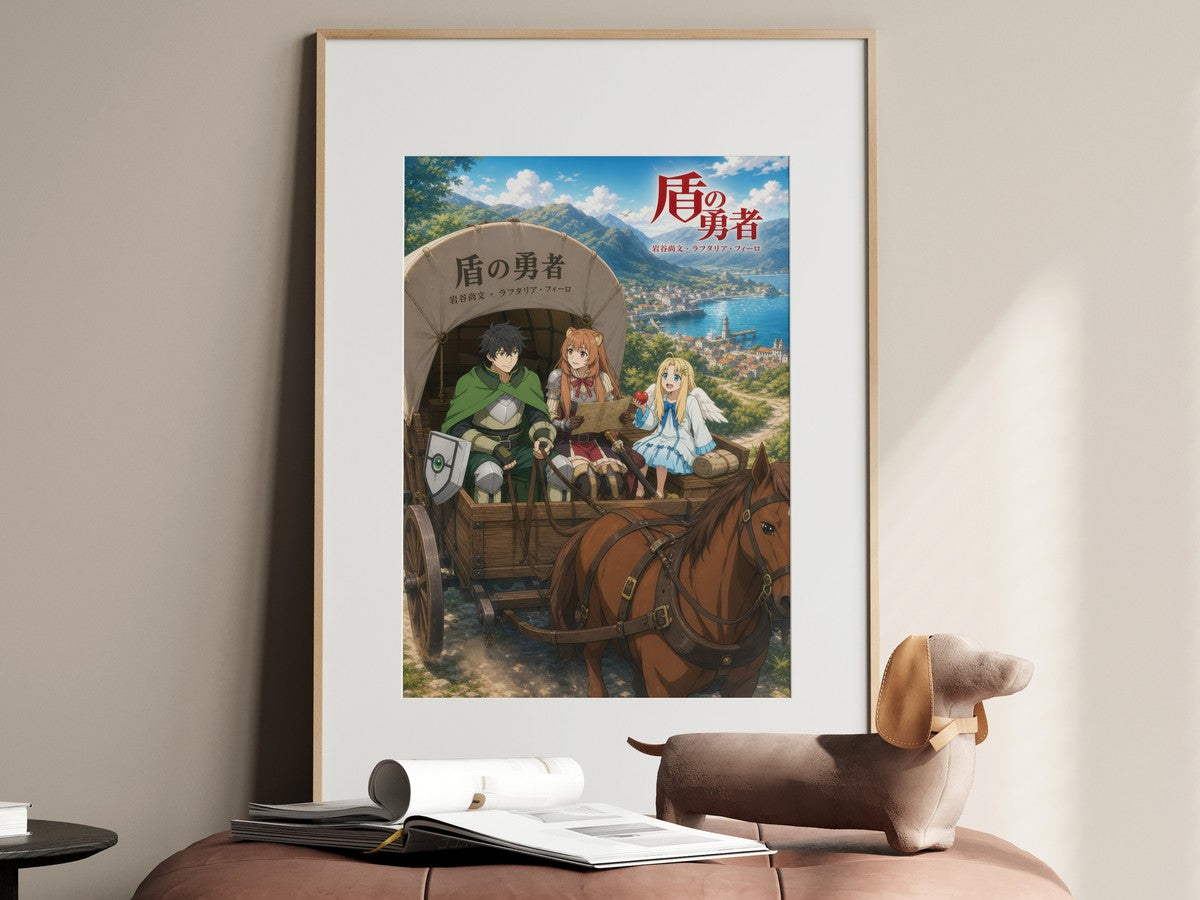 The Rising of the Shield Hero Traveling Merchant Wagon Adventure Anime Poster