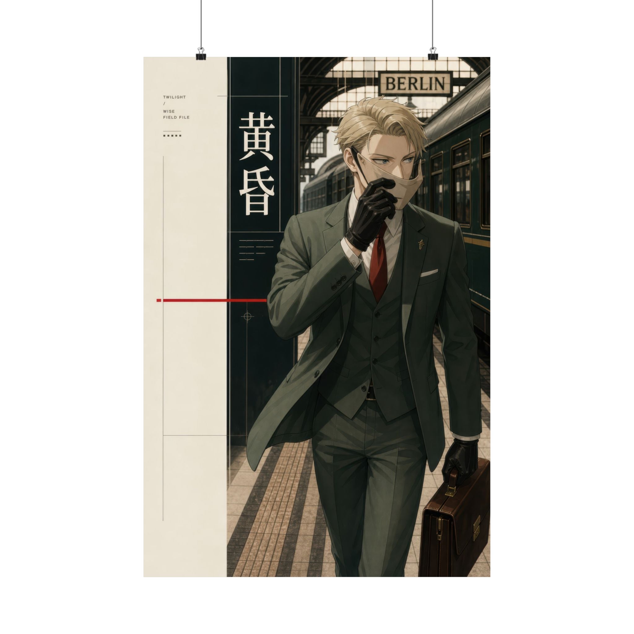 Loid Spy x Family Anime Poster Twilight Station Century Espionage Editorial