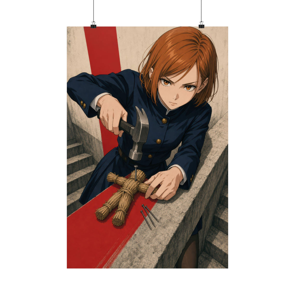 Jujutsu Kaisen Nobara Resonance Concrete Action Editorial Anime Poster