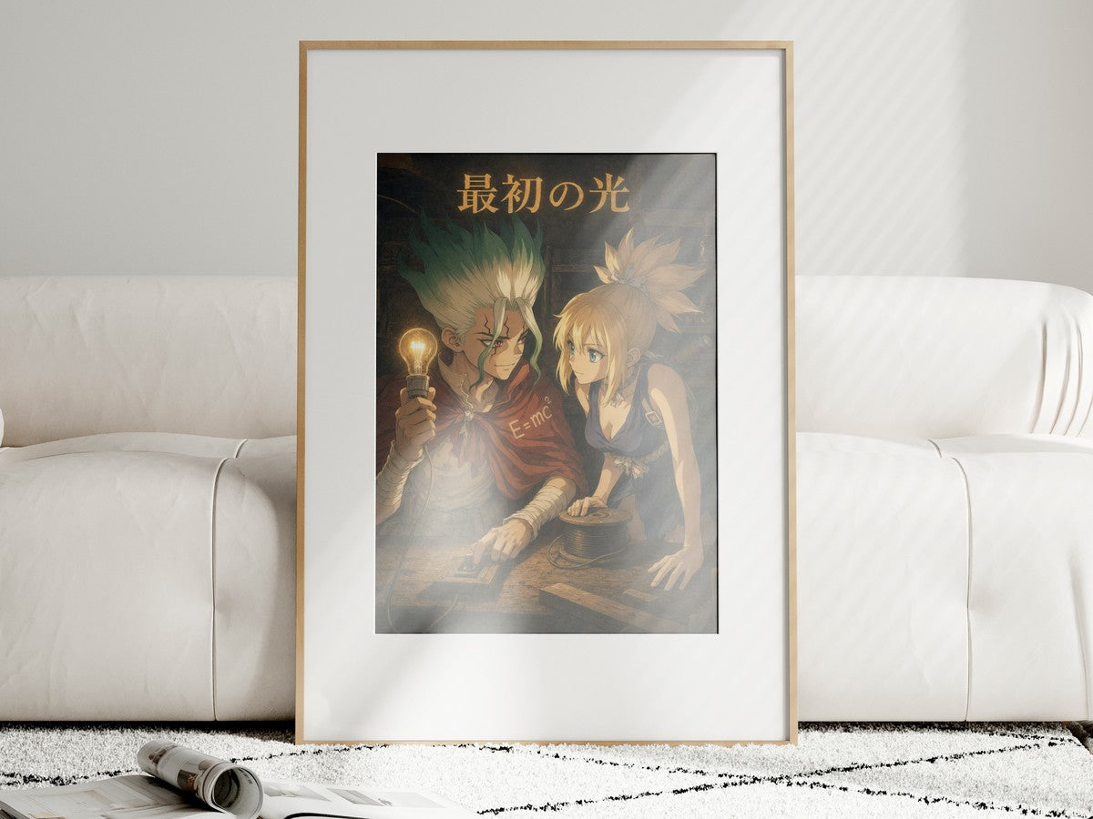Dr. Stone P14 Senku Kohaku Firstlight Anime Poster