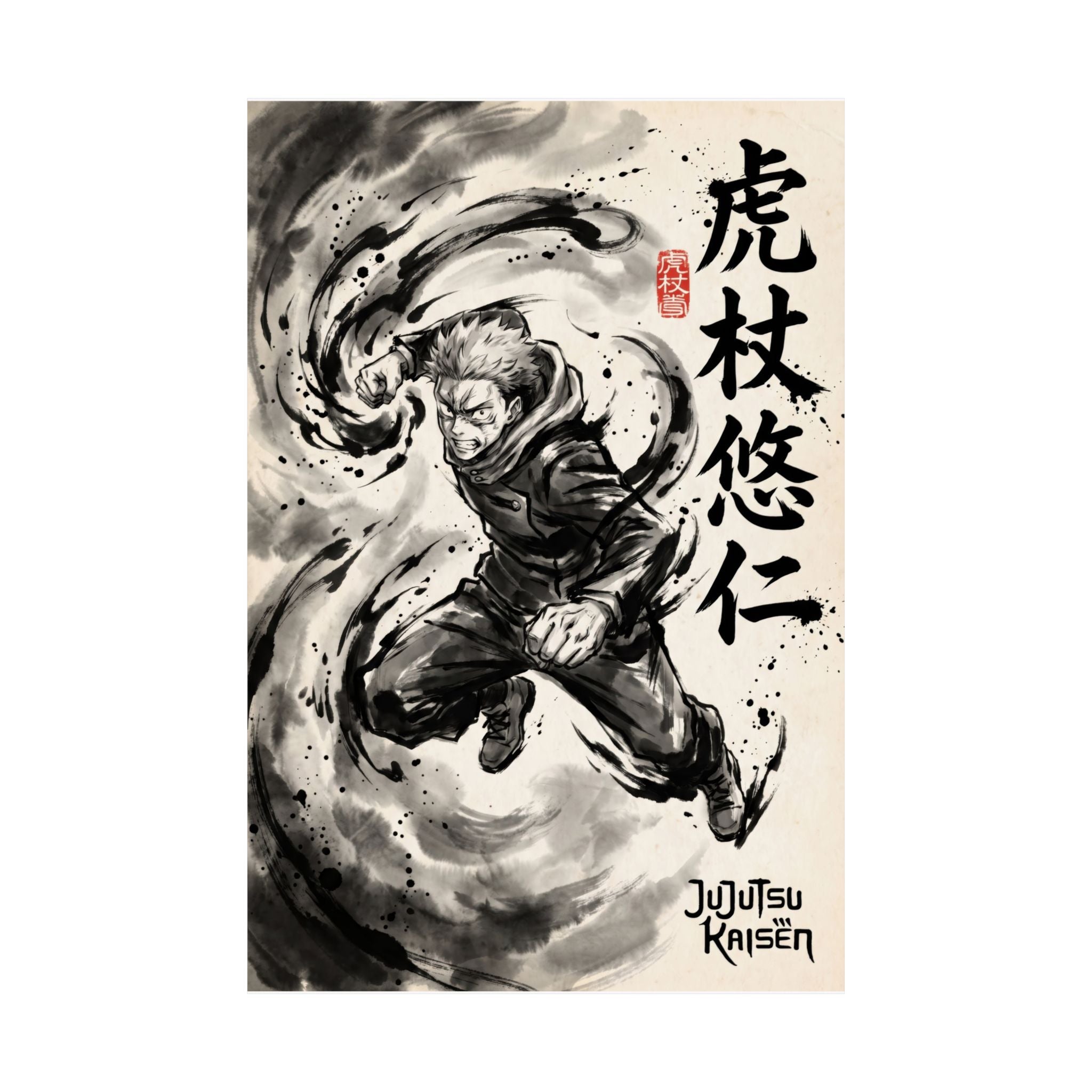 Jujutsu Kaisen Yuji V1 Anime Poster