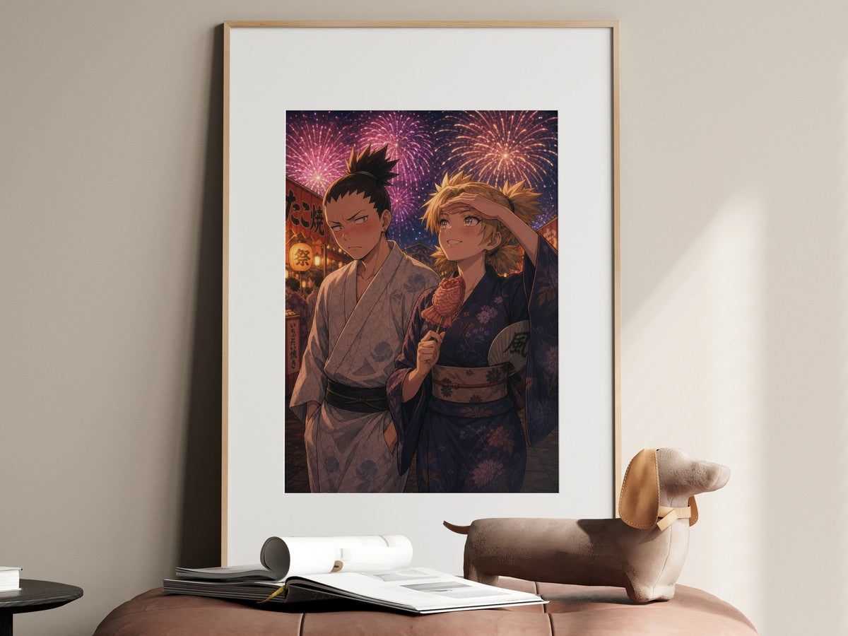 Naruto Nik01Fireworks Shikamaru Temari Fireworks Festival Ghibli Dreamy Festival