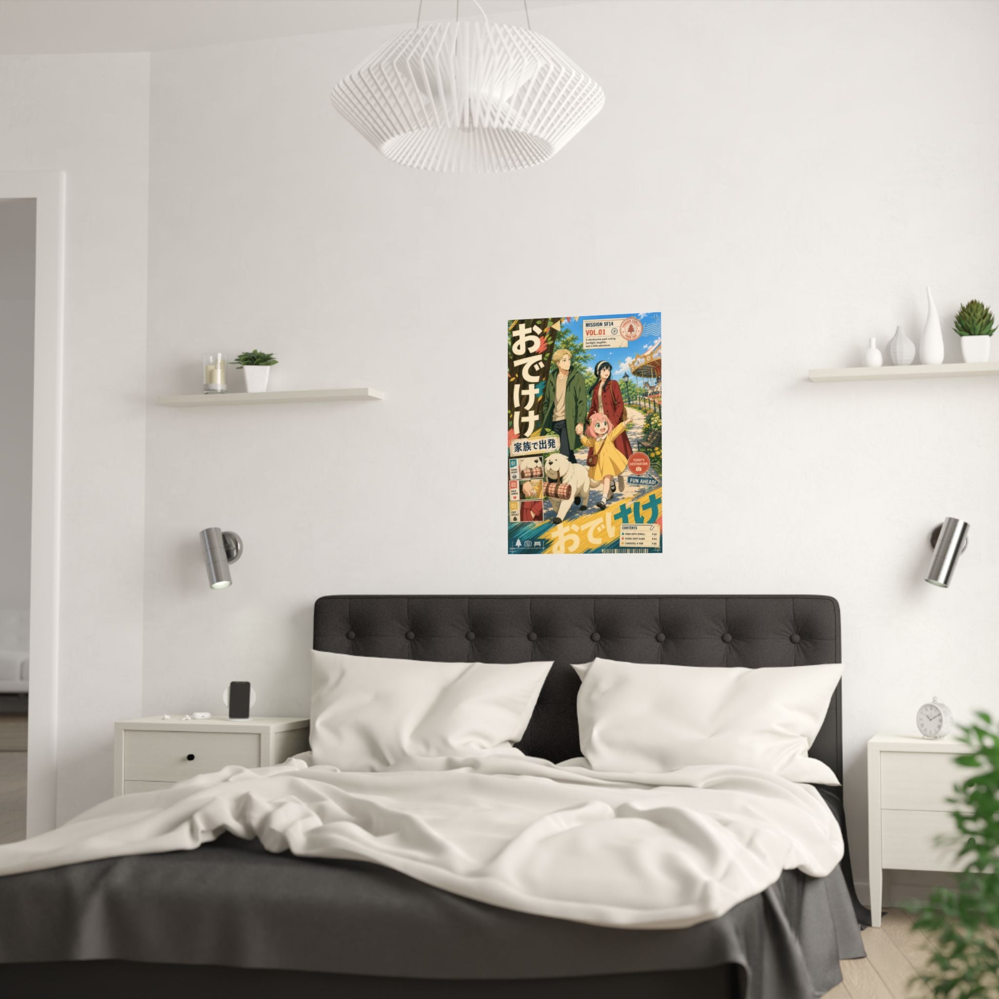 Forger Spy x Family Anime Poster Family Park Odekeke Colorful Travel Poster