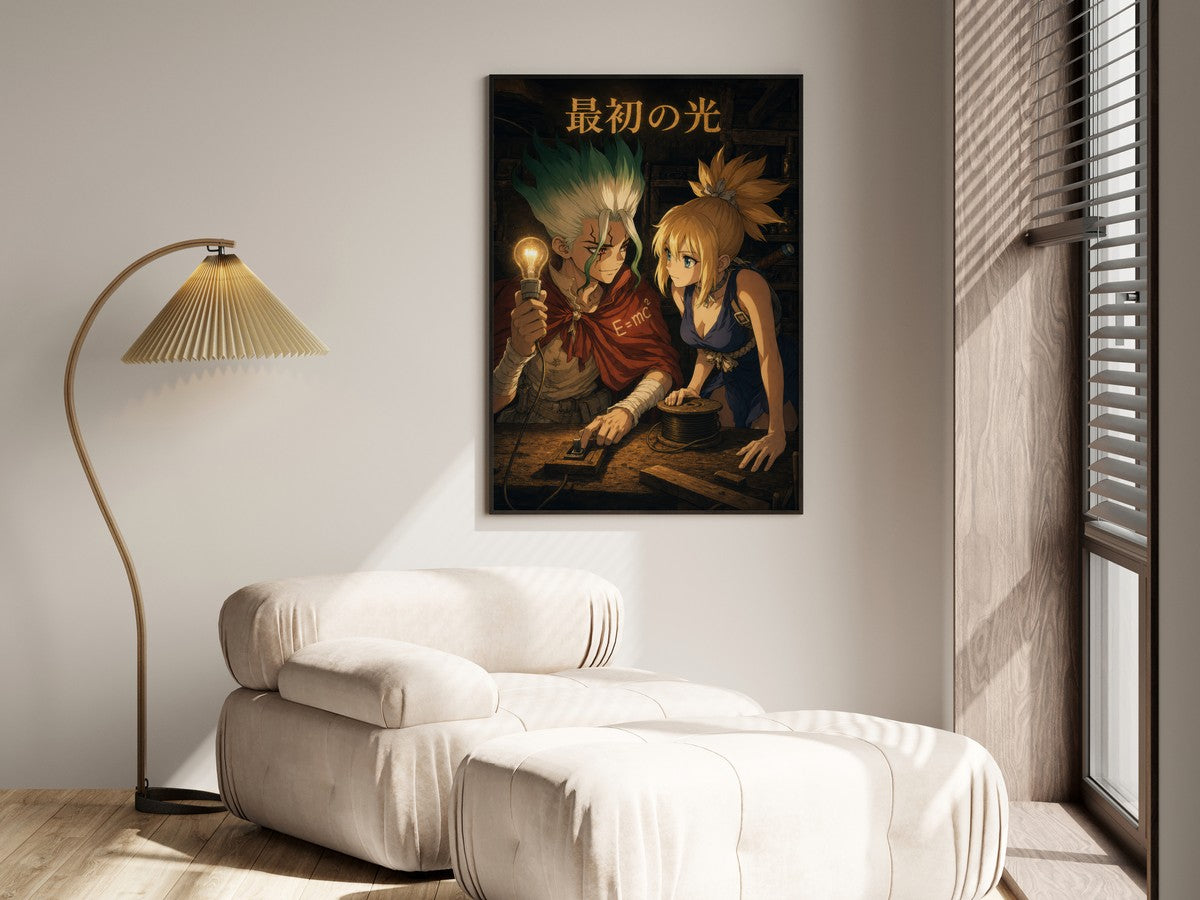 Dr. Stone P14 Senku Kohaku Firstlight Anime Poster
