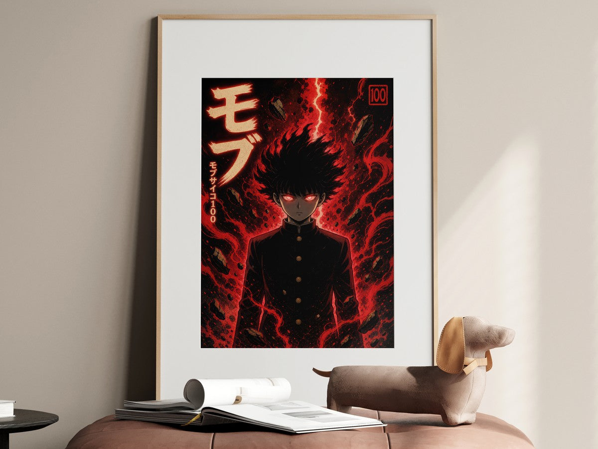 Mob Psycho 100 Mob01 100Percent Dark Pop Anime Poster