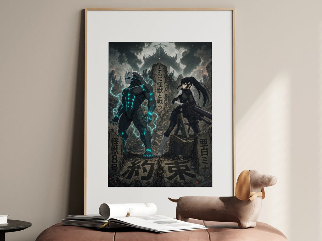 Kaiju No. 8 Kj8 F02 Kafka Mina Side By Side Fandom Canon Anime Poster