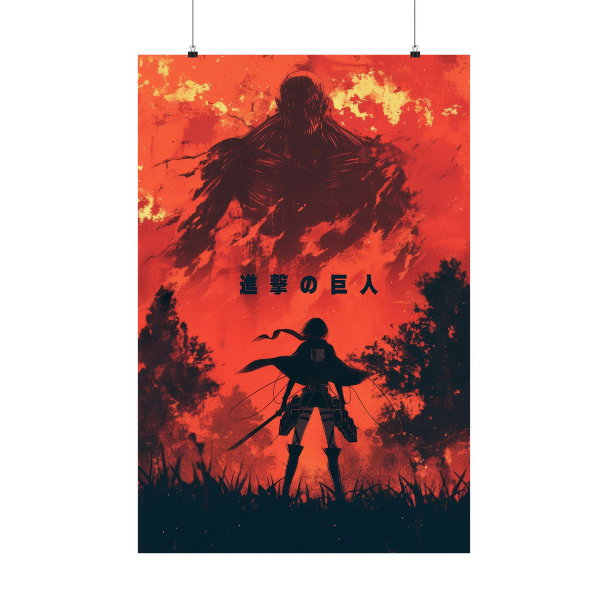 Mikasa Attack on Titan Anime Poster
