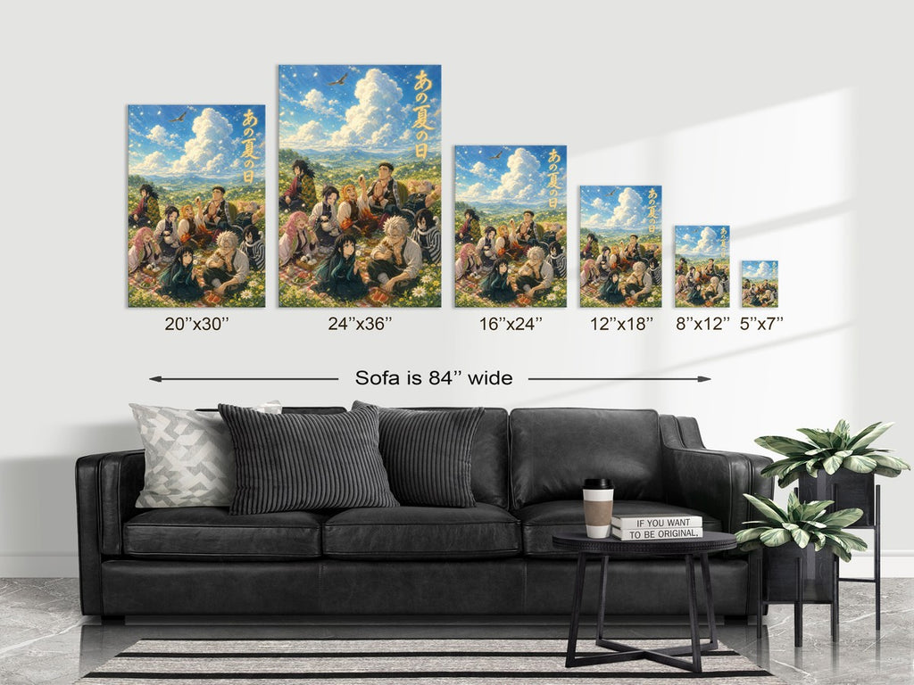 Demon Slayer Nine Hashira Dreamy Summer Picnic Anime Poster