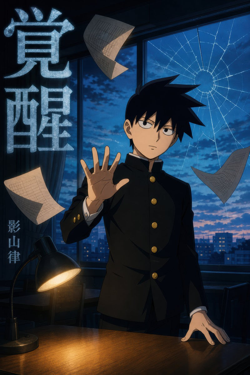 Mob Psycho 100 P08 Ritsu Awakening Anime Poster
