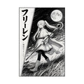 Frieren Fr09 Manga Panel Bw Anime Poster