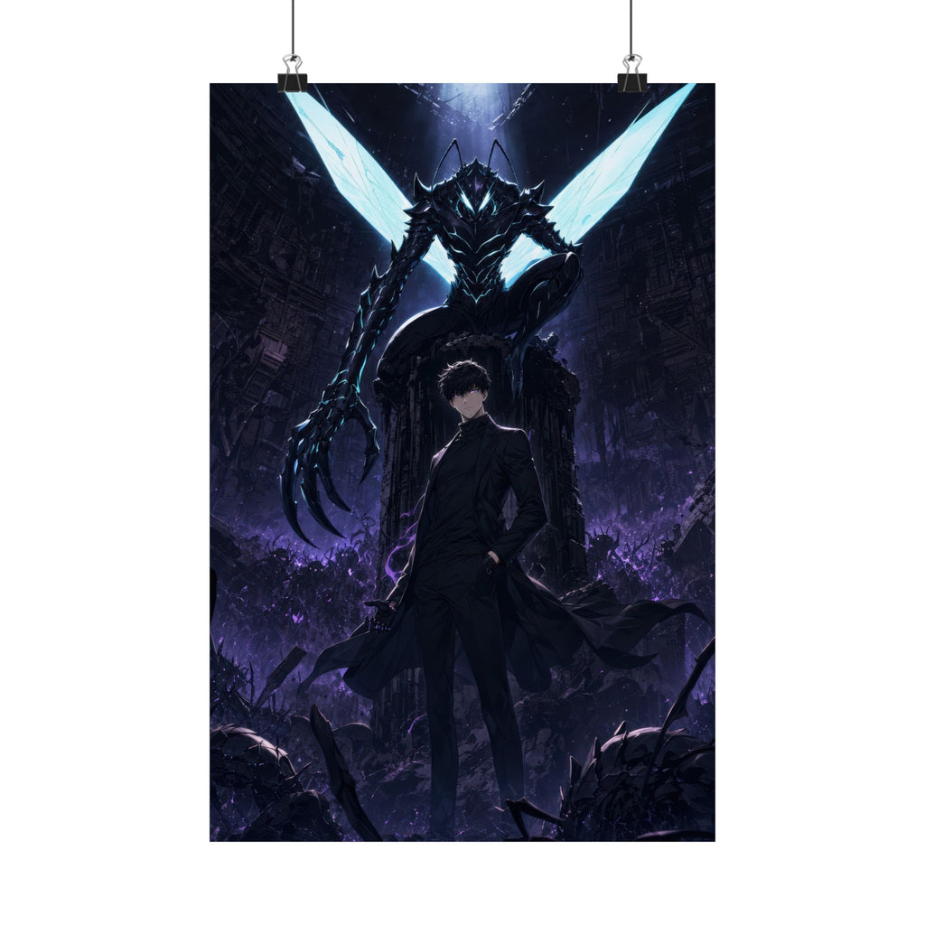 Solo Leveling Sl58 Jinwoo Beru Kings Left Hand Anime Poster