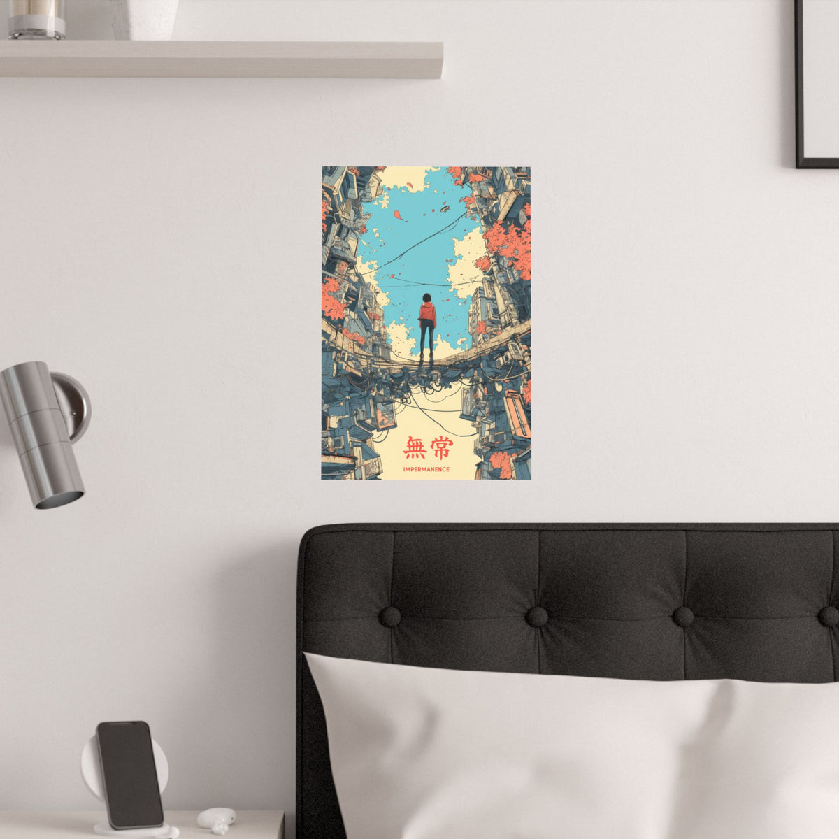 Perminance - Girl Buildings Anime Poster