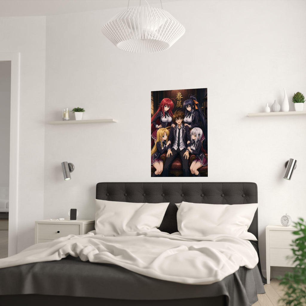 High School DxD P10 Issei Peerage Five Anime Poster