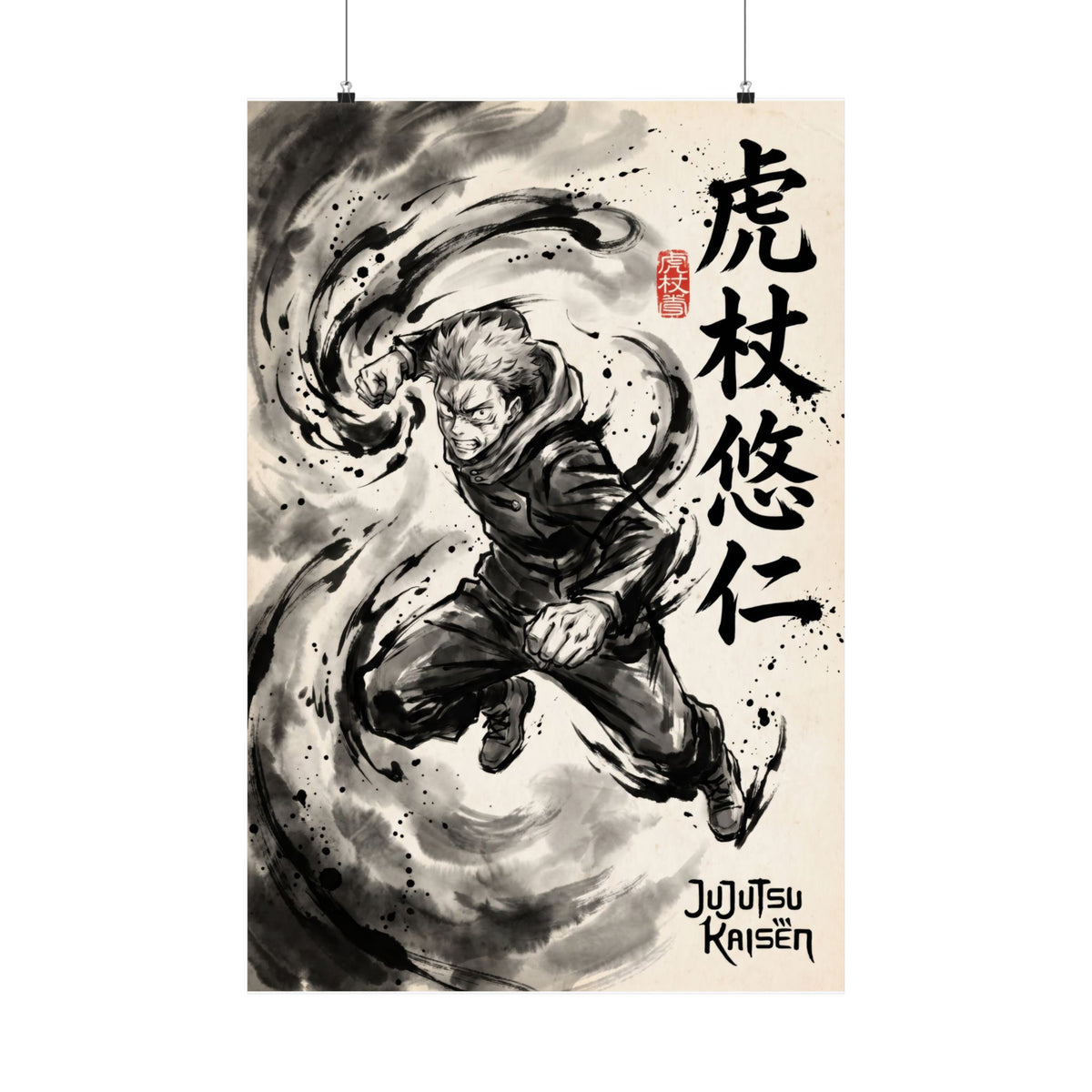 Jujutsu Kaisen Yuji V1 Anime Poster