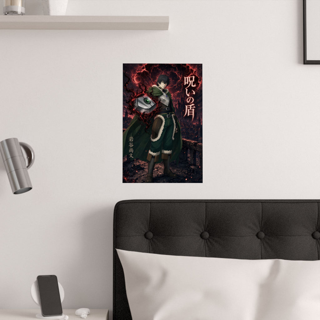 The Rising of the Shield Hero Naofumi Curse Shield Anime Movie Key Art Anime Pos