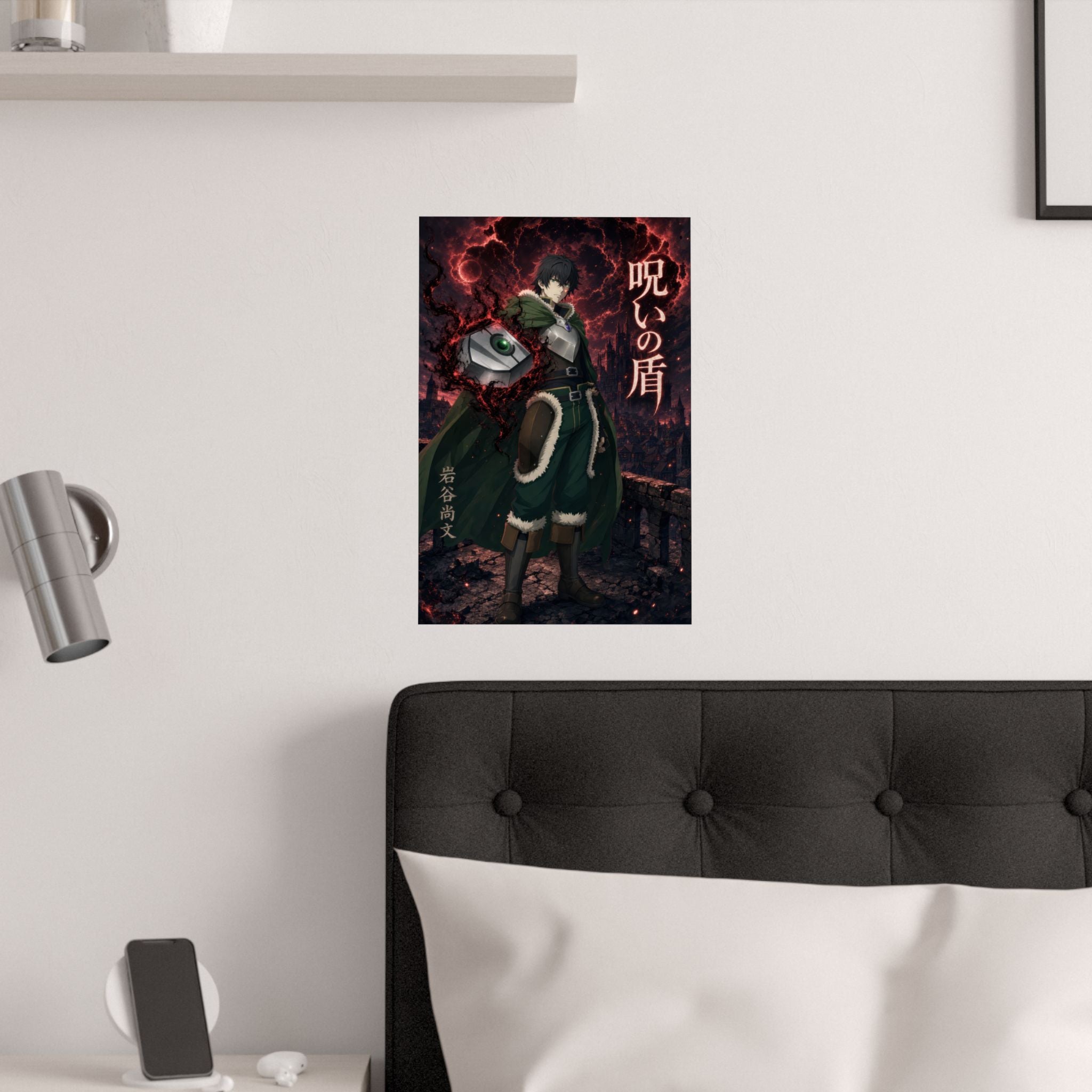 The Rising of the Shield Hero Naofumi Curse Shield Anime Movie Key Art Anime Pos