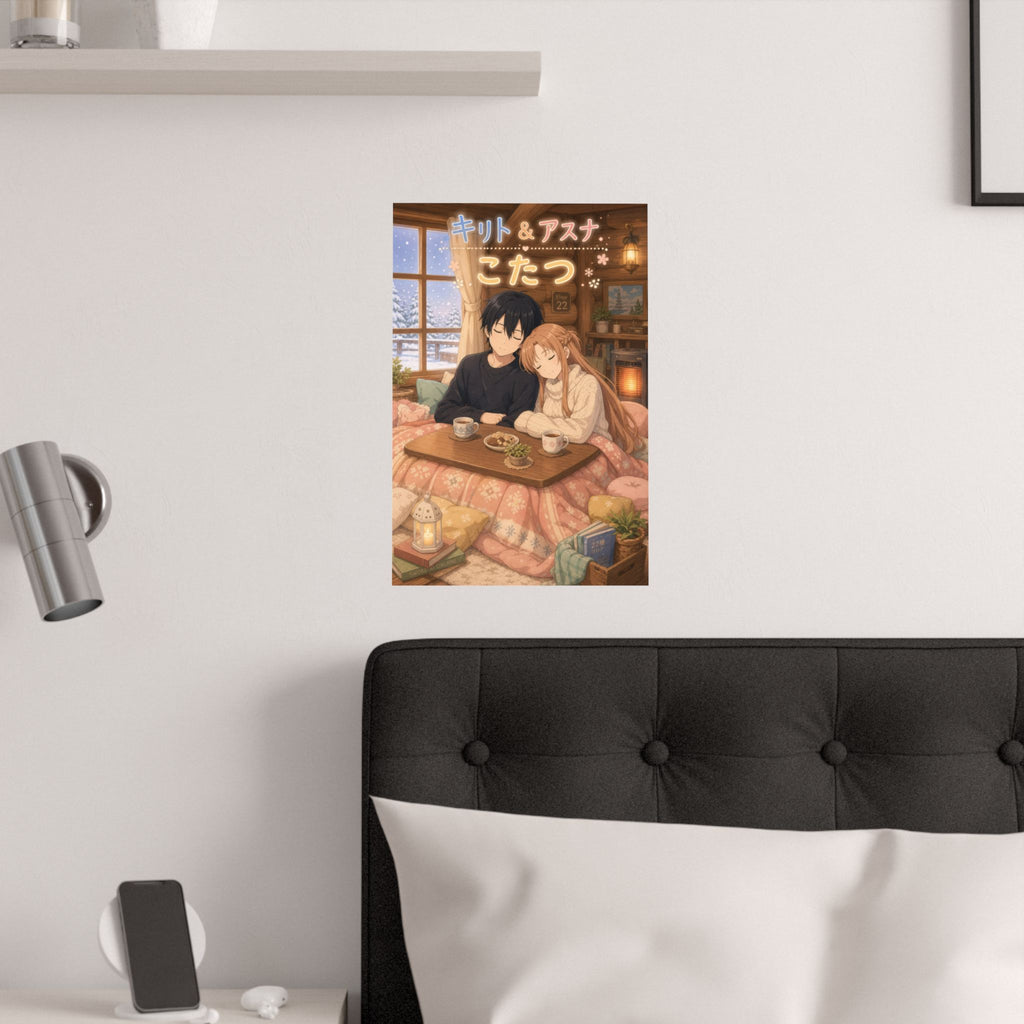 Sword Art Online Sao16 Cute Kotatsu Nap Kawaii Anime Poster