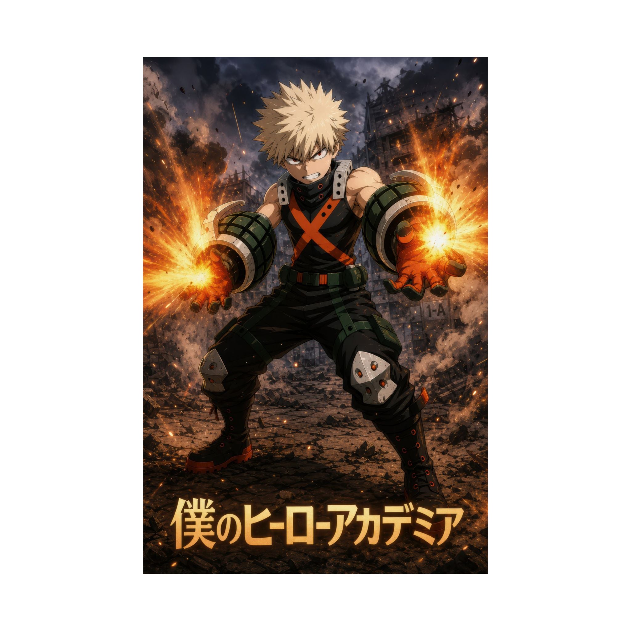My Hero Academia G2 Bakugo Explosion Anime Poster