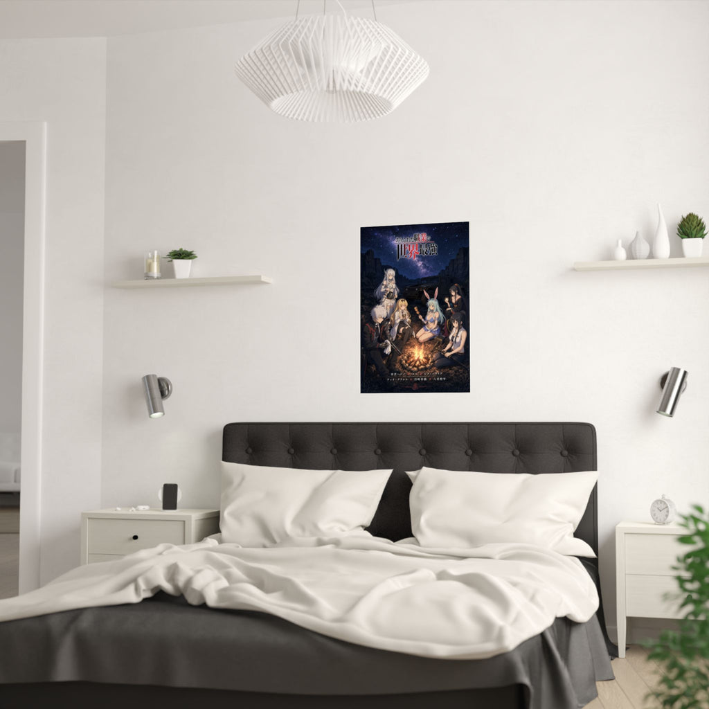 Arifureta Main Party Night Camp Found Family Anime Poster