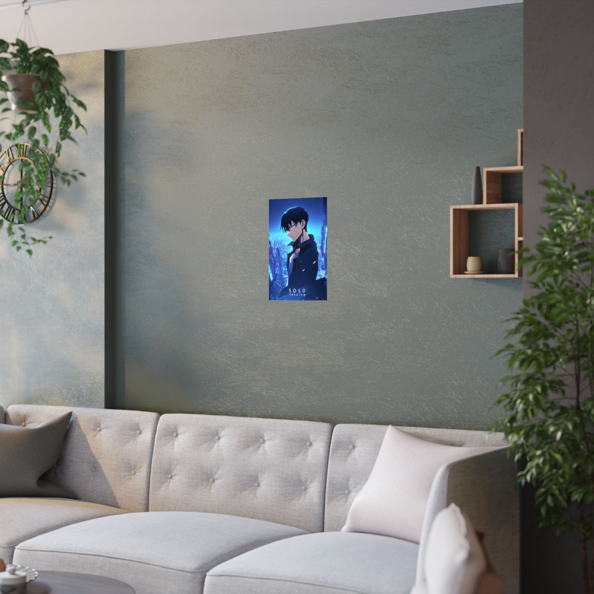 Solo Leveling Jinwoo City Anime Poster