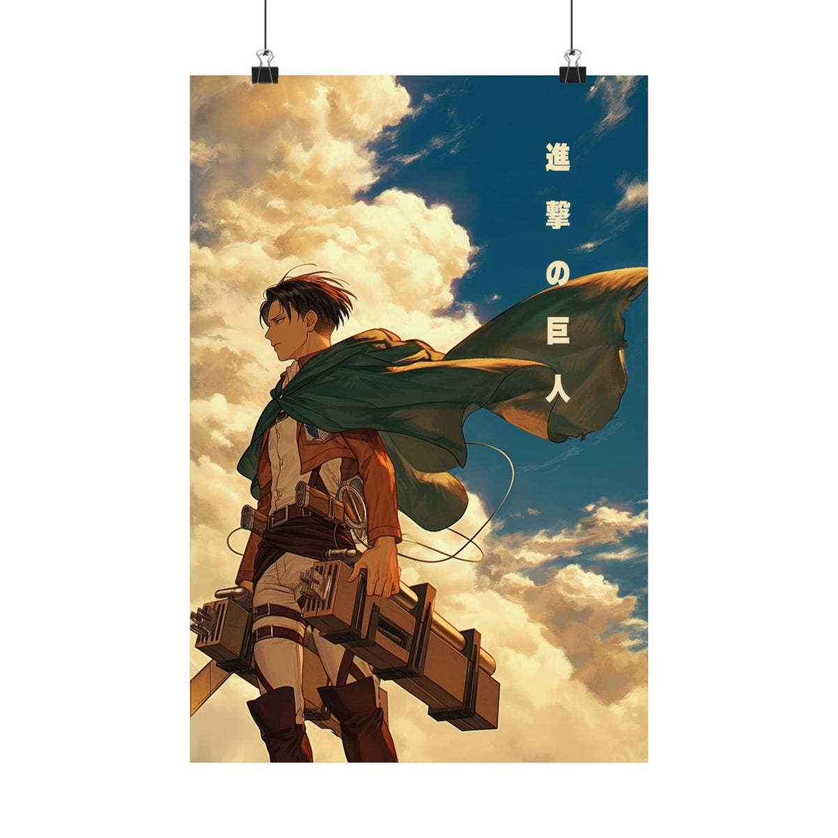 Attack on Titan Levi Ackerman Profile Anime Poster