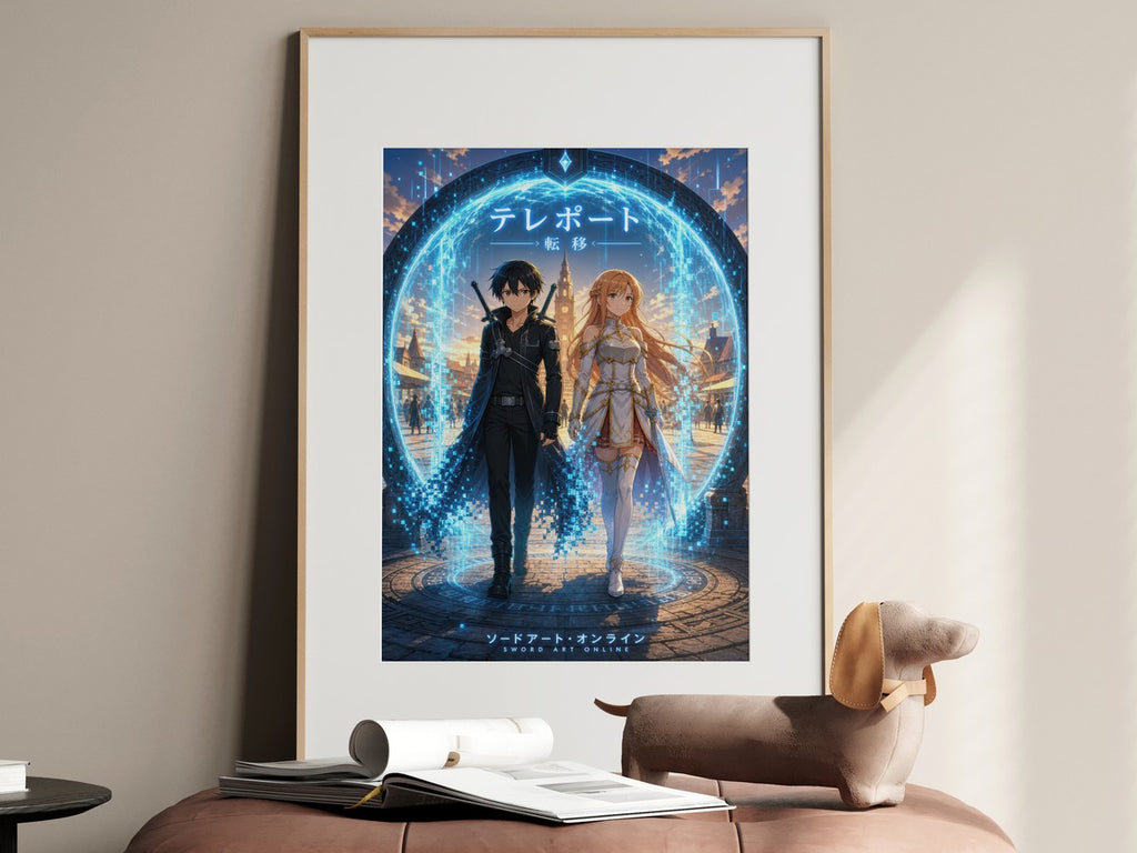 Sword Art Online Sao09 Teleport Gate Plaza Dark Fantasy Key Visual Anime Poster