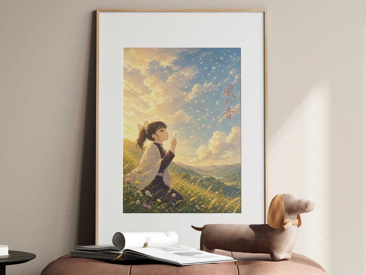 Demon Slayer Kanao Dandelion Miyazaki Wind Anime Poster