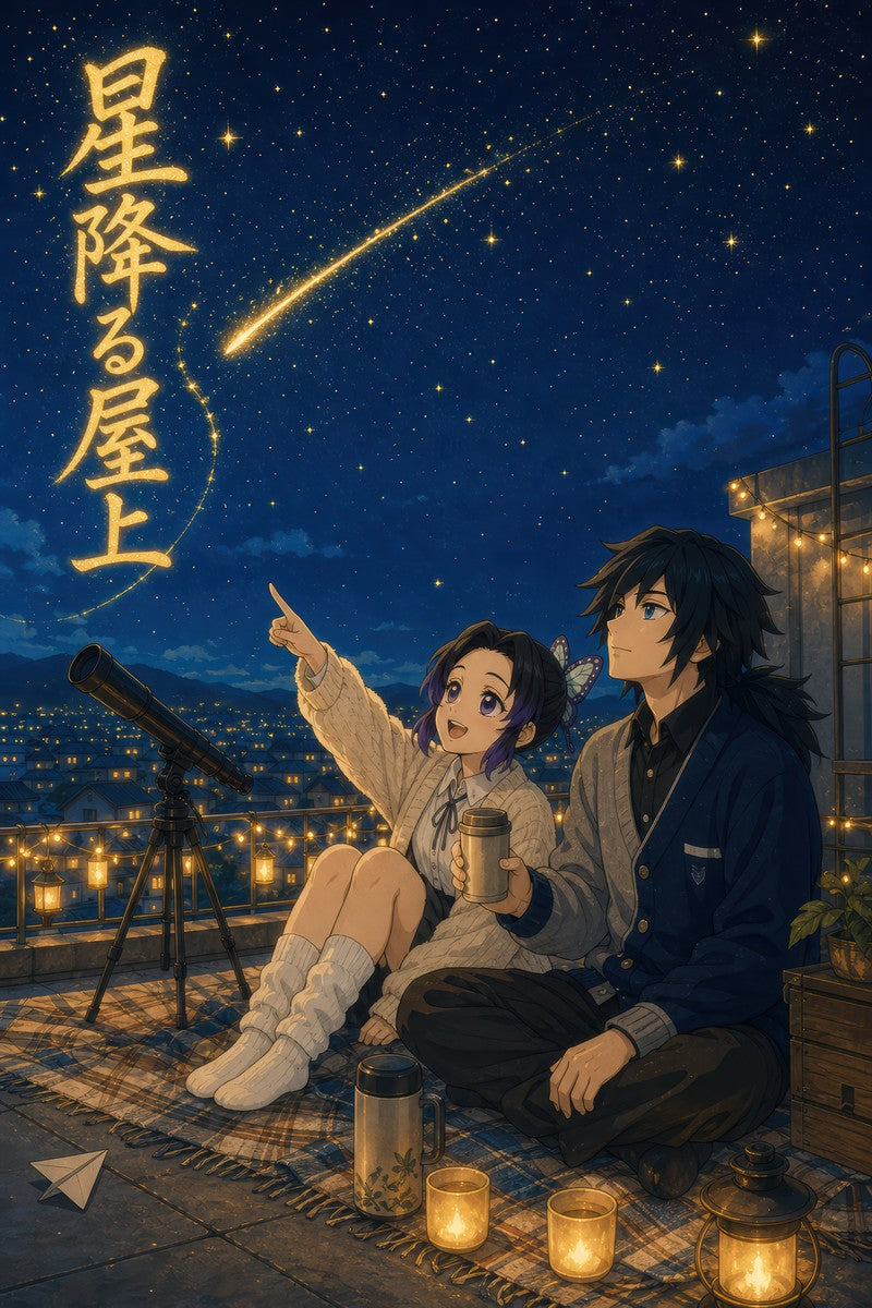 Demon Slayer Giyu Shinobu Dreamy Stargazing Anime Poster