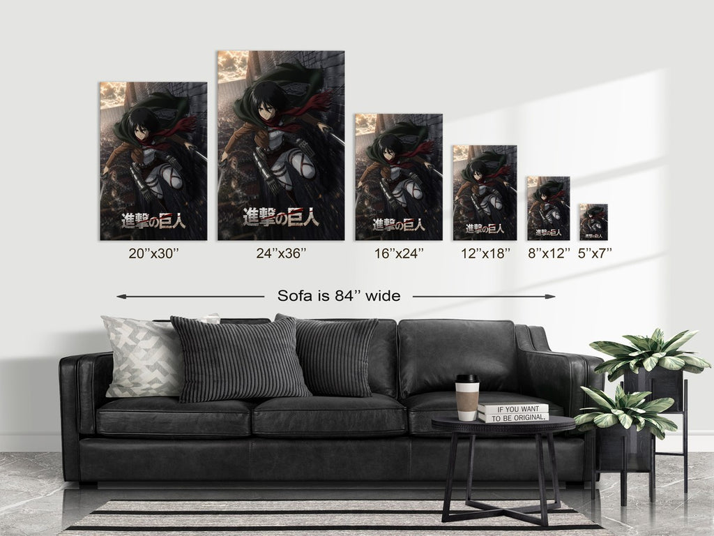 Poster on sofa