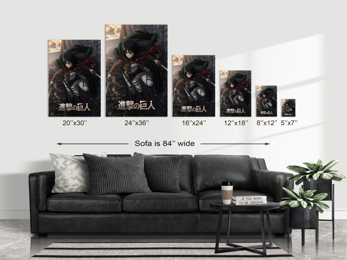 Poster on sofa