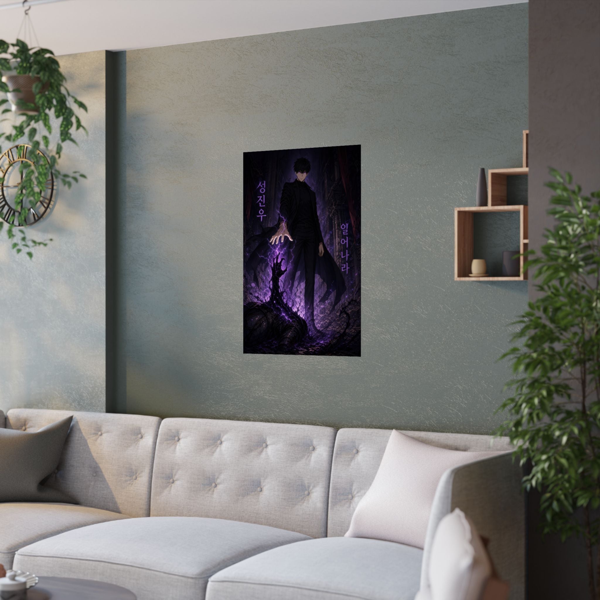 Solo Leveling Sl50 Jinwoo Arise Moment Anime Poster