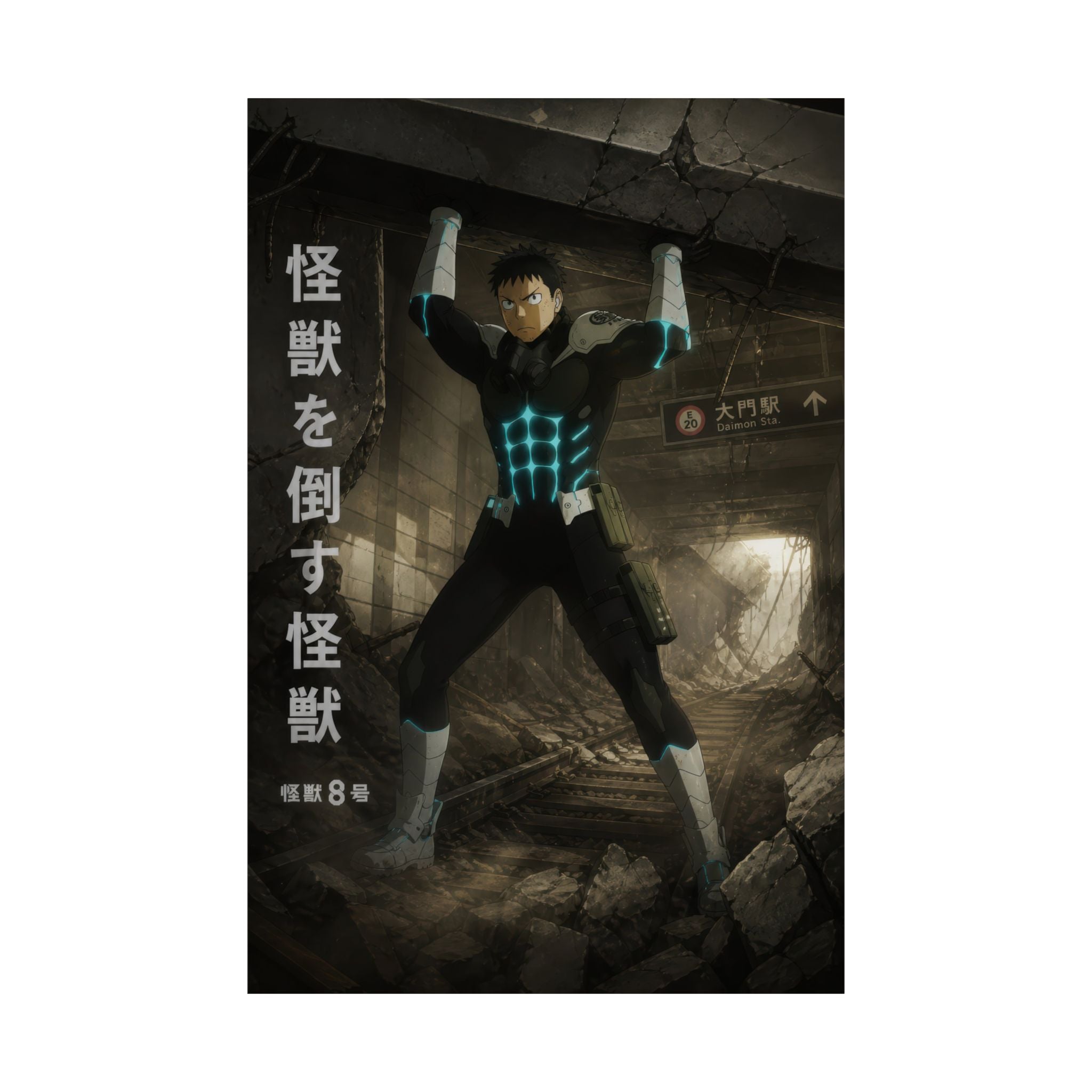 Kaiju No. 8 New30 N03 Subway Rescue Anime Poster
