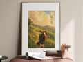 Demon Slayer Tanjiro Nezuko Miyazaki Mountain Path Anime Poster