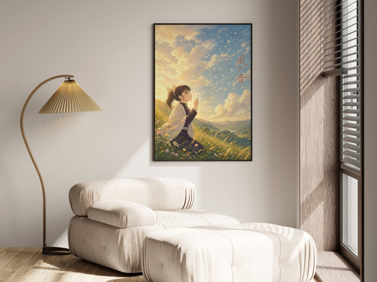 Demon Slayer Kanao Dandelion Miyazaki Wind Anime Poster