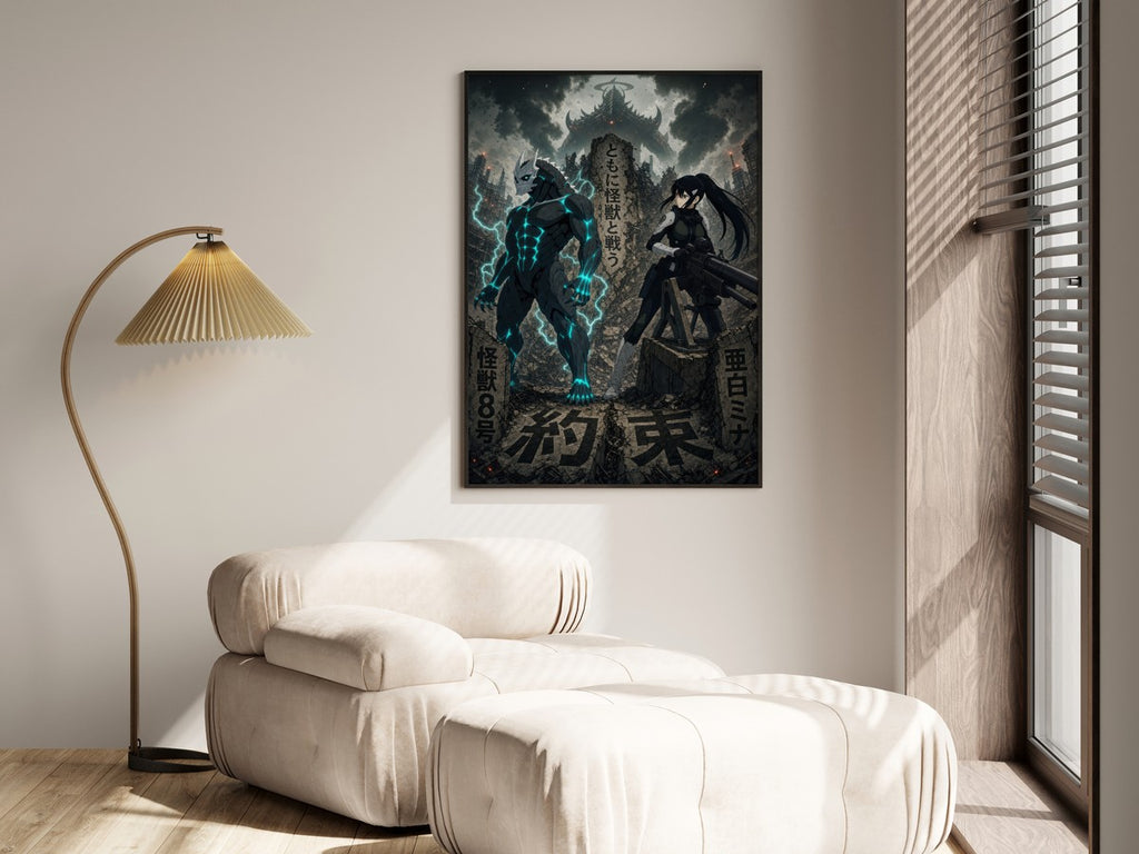 Kaiju No. 8 Kj8 F02 Kafka Mina Side By Side Fandom Canon Anime Poster