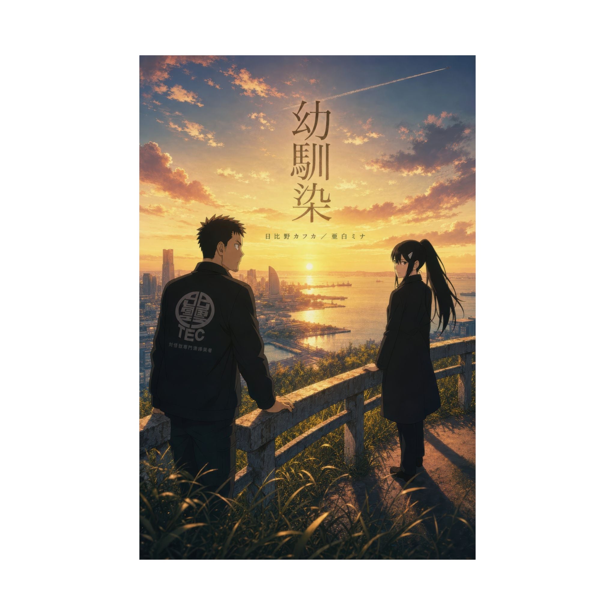 Kaiju No. 8 Kj8 C01 Kafka Mina Childhood Romance Anime Film Anime Poster