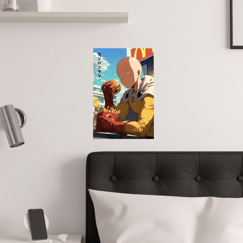 One Punch Man Mcdonalds Anime Poster