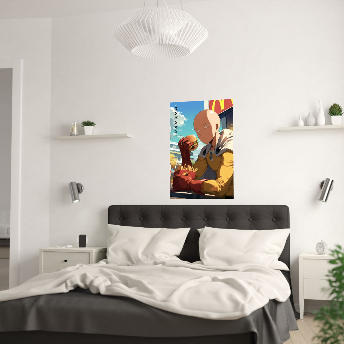 One Punch Man Mcdonalds Anime Poster